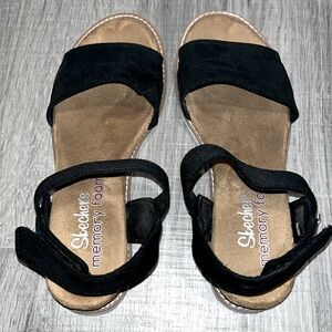 Skechers memory foam sandals with Velcro closure
